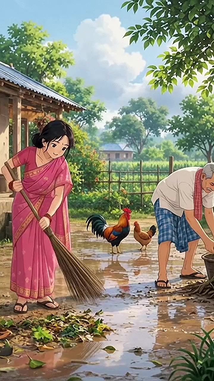 Village Simple Life 🌿🏡💚