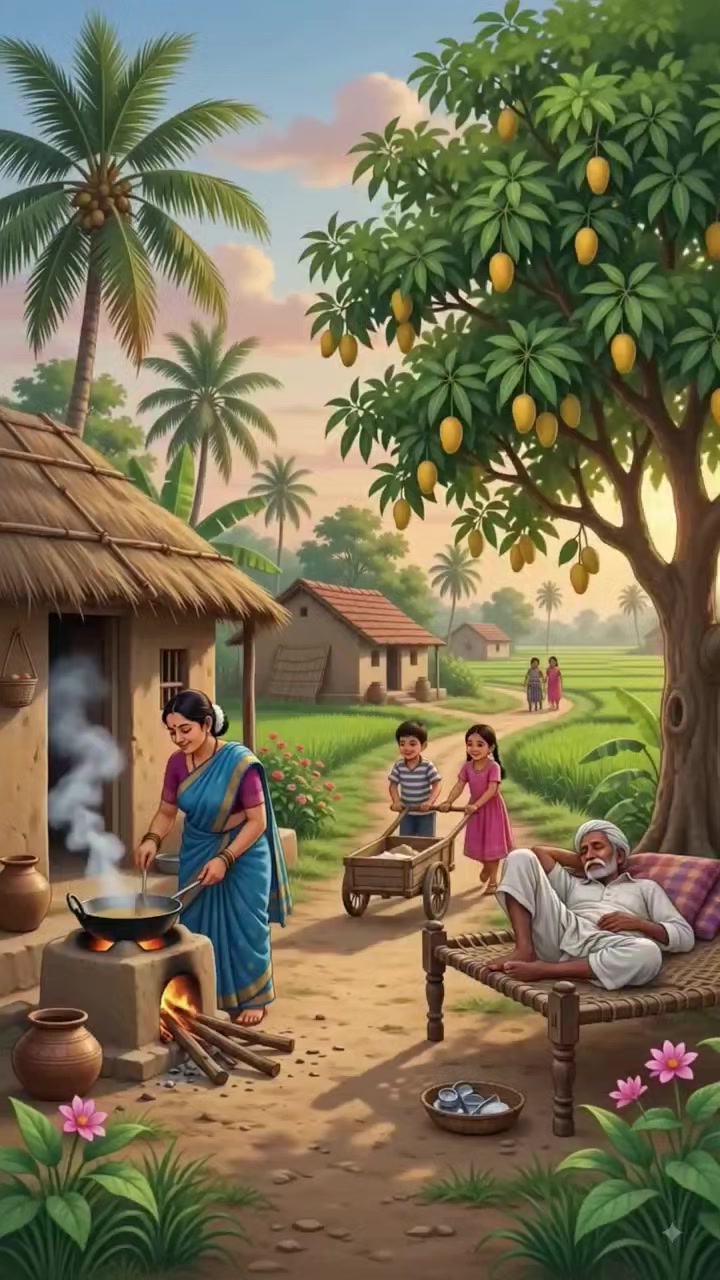 Simple Village Life 🌿💚🍃