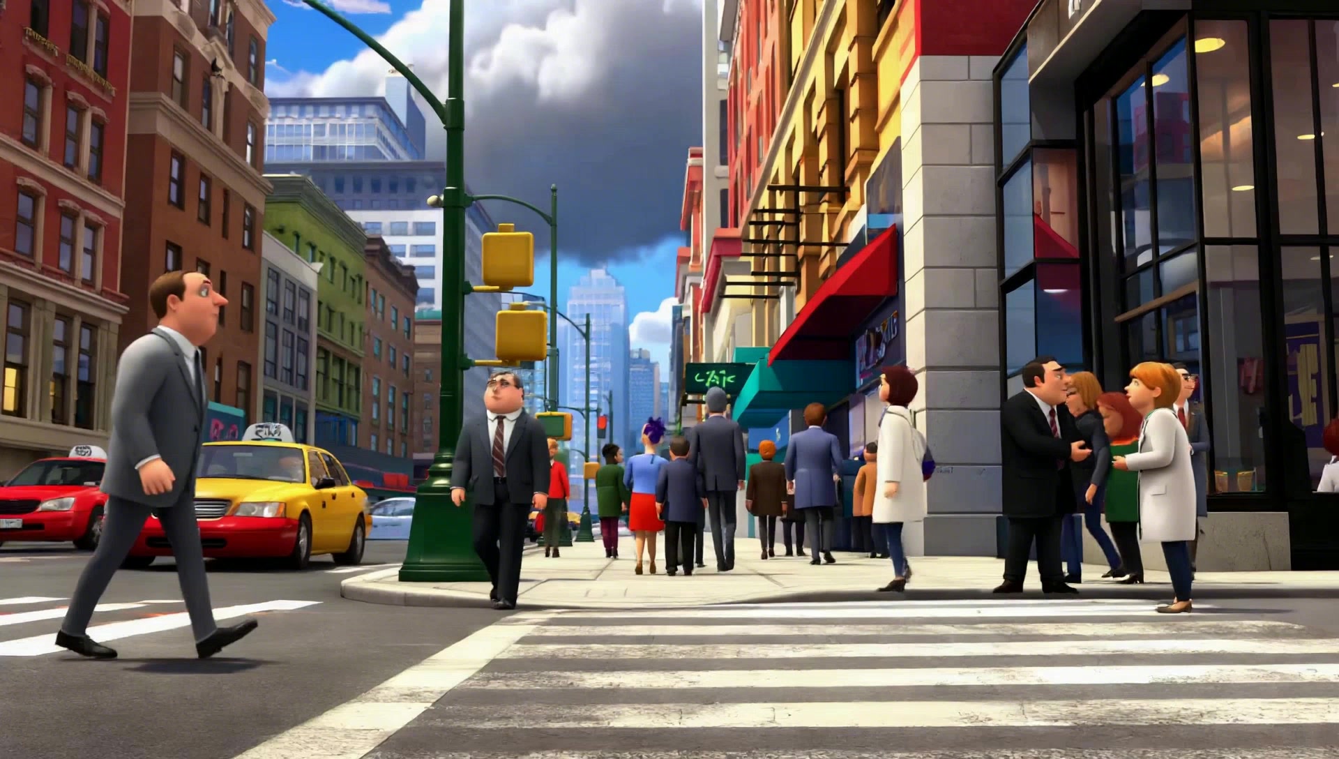 A busy city