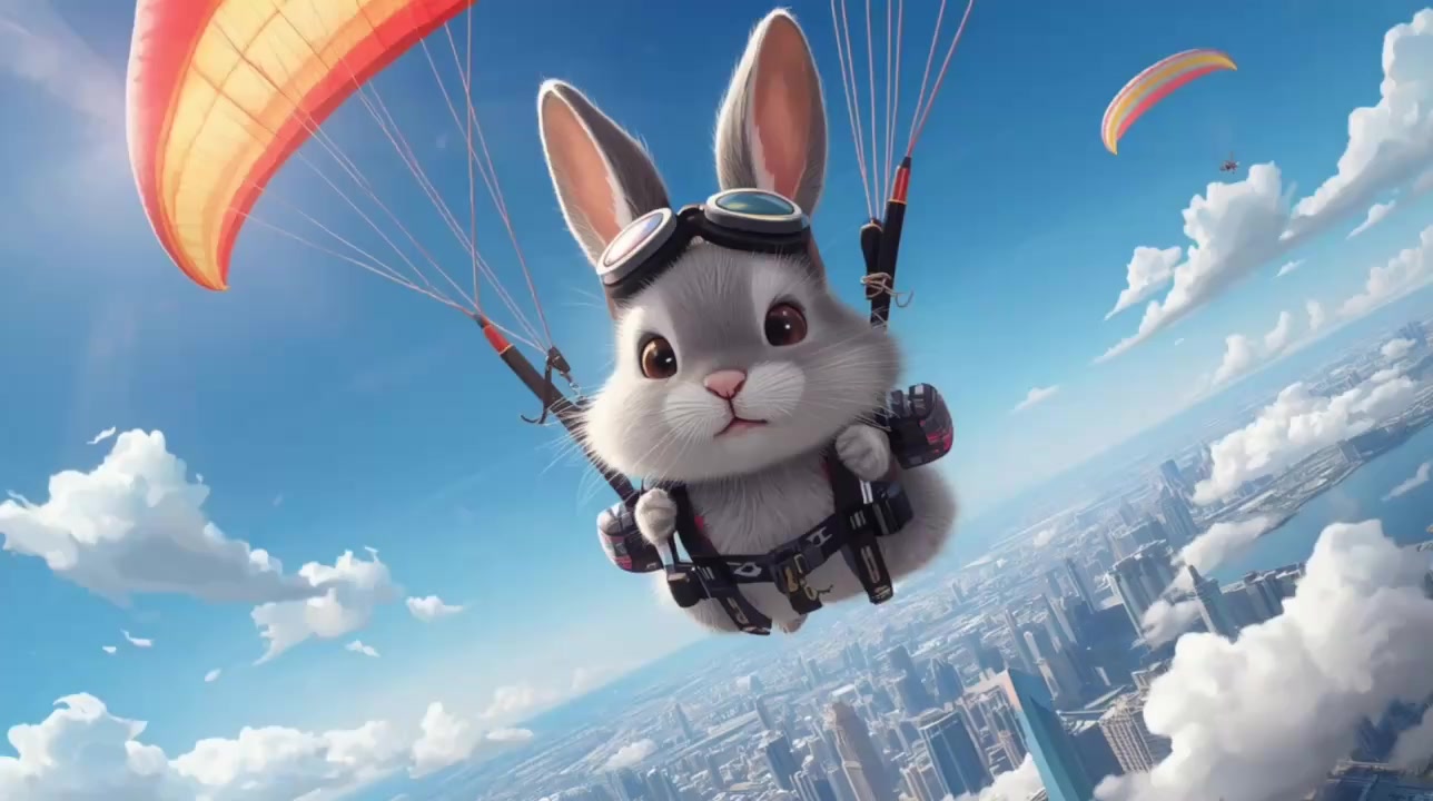 Sky Rabbit Video AI Cartoon On Shorts