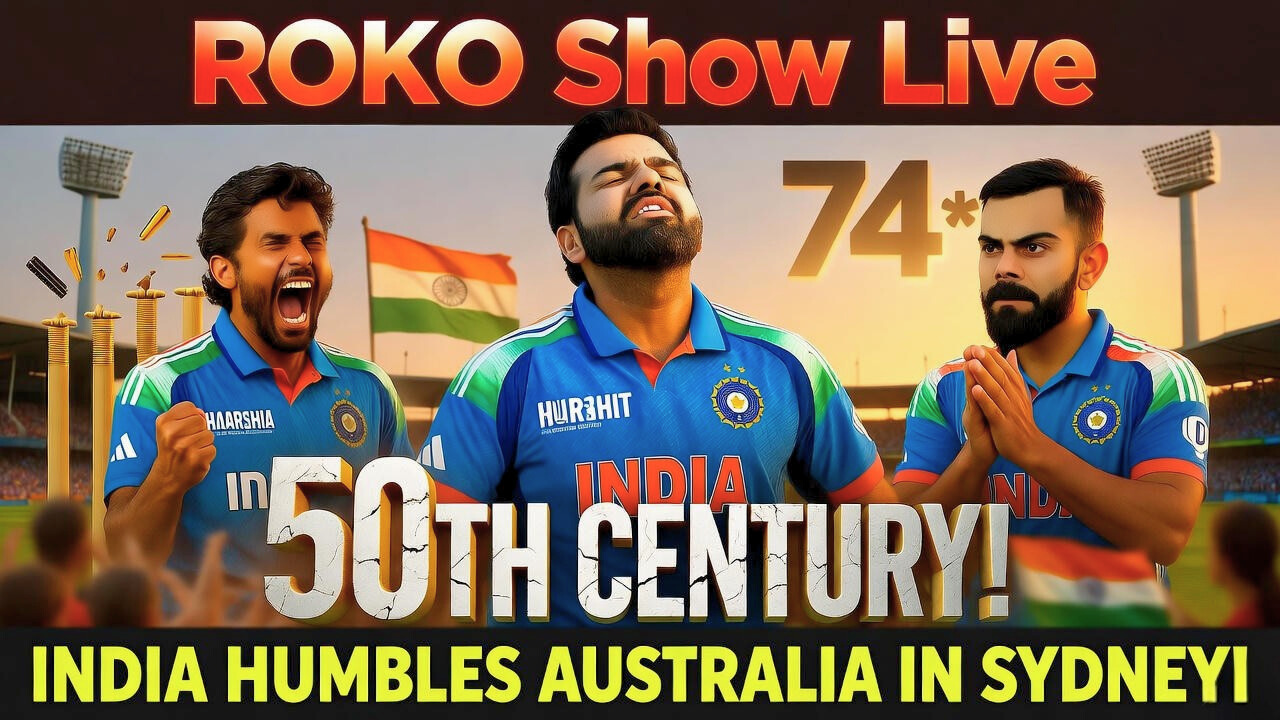 Rohit Sharma’s 50th Century! Harshit Rana DESTROYS Australia + Kohli’s Comeback – India’s EPIC Sydney ODI Win!"