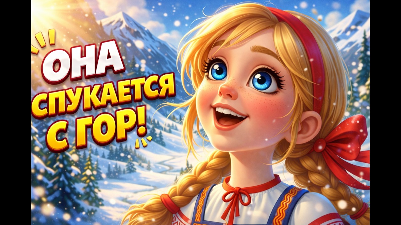 Встречаем красавицу! Анимированная детская песня про девочку с гор