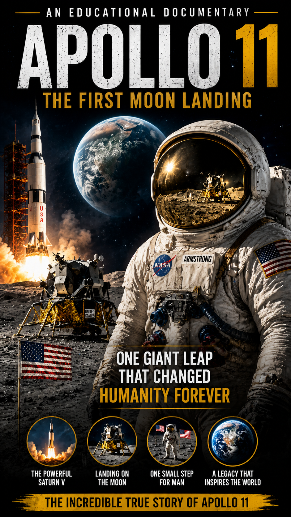 Apollo 11: The First Moon Landing | Humanity's Greatest Journey to the Moon