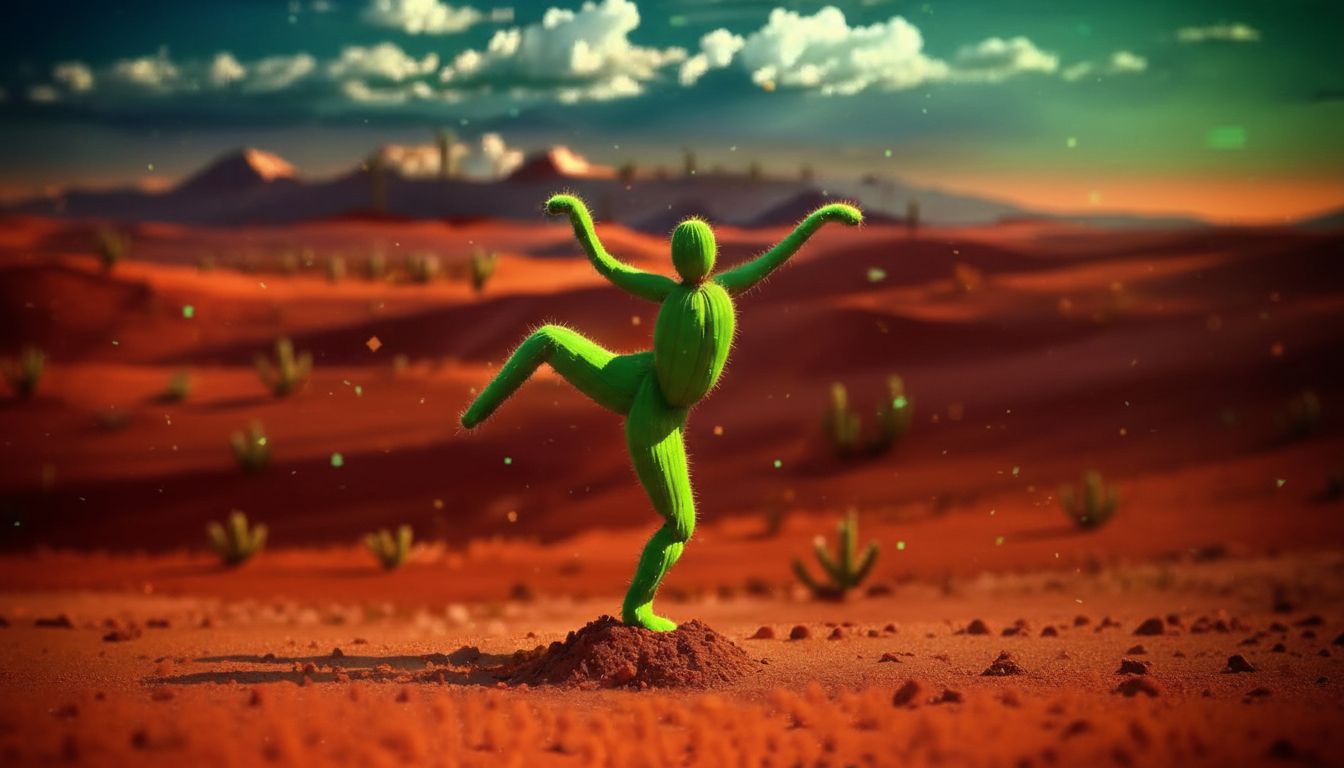 Echoes of Motion Across the Red Earth